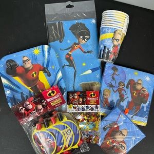 Incredibles 2 party supplies new in original package.
